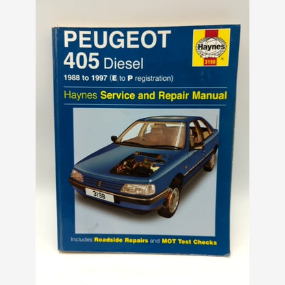 Peugeot 405 Diesel Service and Repair Manual: 1988-1997 (E to P Registation) by Steve Rendle book cover