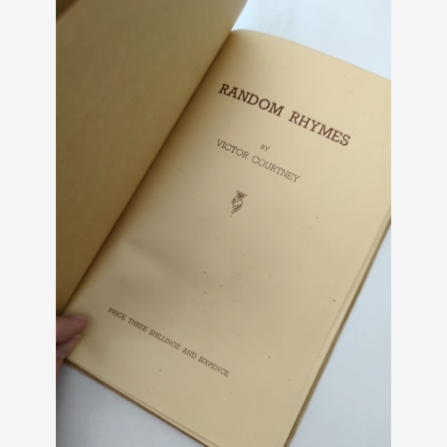 Random Rhymes by Victor Courtney (Hardcover, 1941) by Victor Courtney — photo 4