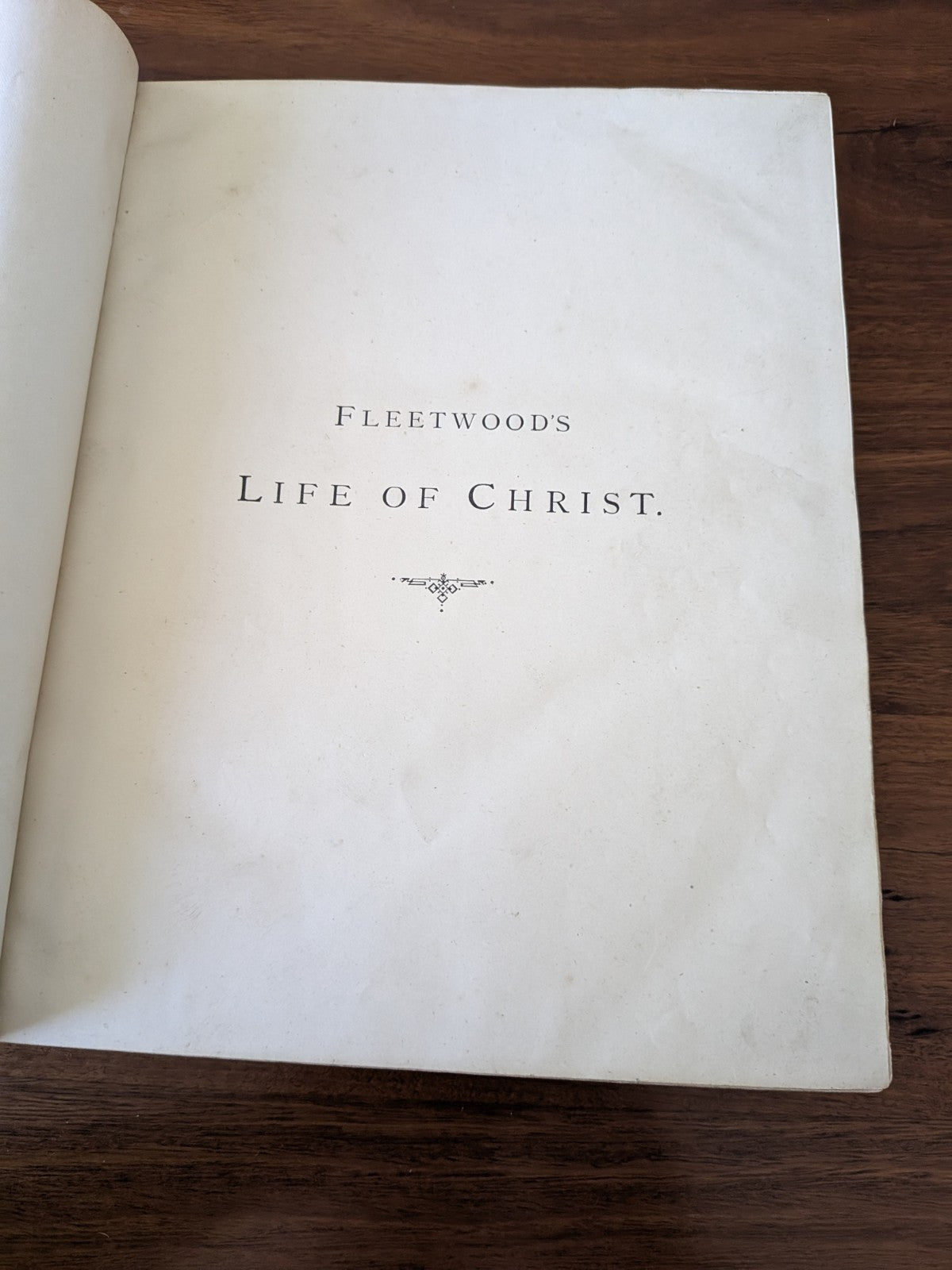 The Life of Jesus Christ, Leather Bound, Library Binding 1871, Rare Christianity by Rev. John Fleetwood