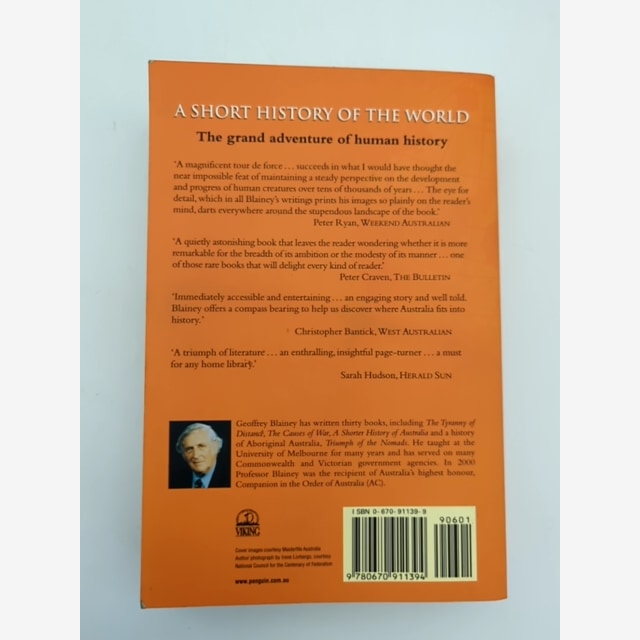 Short History Of The World by Blainey Geoffrey (Paperback, 2001) World History by Blainey Geoffrey — photo 6