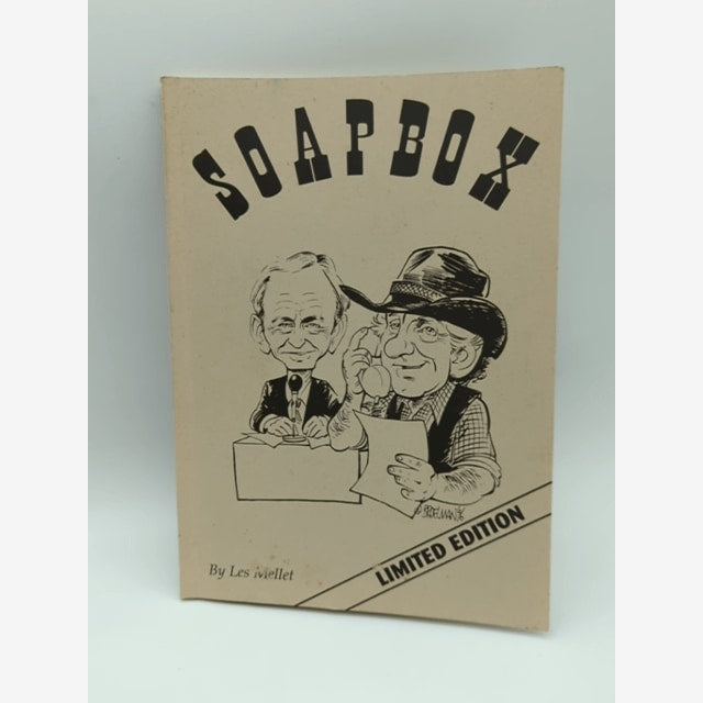 Soapbox by Les Mellet (Paperback 1st Edition rare) Perth Western Australia by Les Mellet book cover