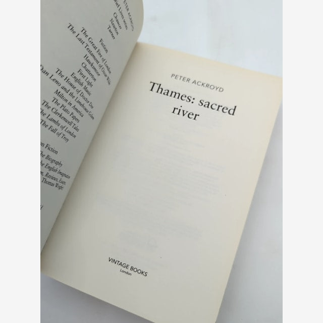 Thames: Sacred River by Peter Ackroyd (Paperback, 2008) River by Peter Ackroyd — photo 6