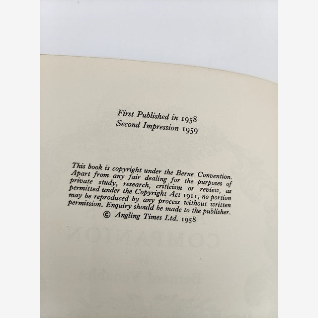 The Angler's Companion by Bernard Venables (Hardcover, 1959) Natural History by Bernard Venables — photo 5