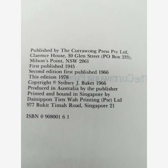 The Australian Language Sidney Baker Slang Idioms Etymology Dictionary History by Sidney Baker — photo 3