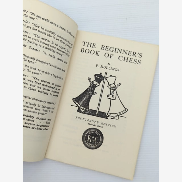 The Beginner's Book Of Chess by F Hollings (Paperback, 2010) — photo 2