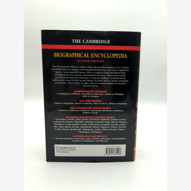 The Cambridge Biographical Encyclopedia by David Crystal (Hardcover, 1998) by David Crystal — photo 6