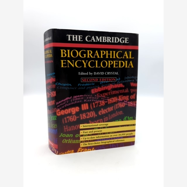 The Cambridge Biographical Encyclopedia by David Crystal (Hardcover, 1998) by David Crystal book cover