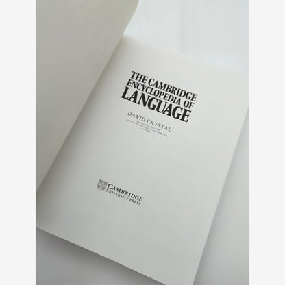 The Cambridge Encyclopedia Of Language by David Crystal, Linguistics Books by David Crystal — photo 4
