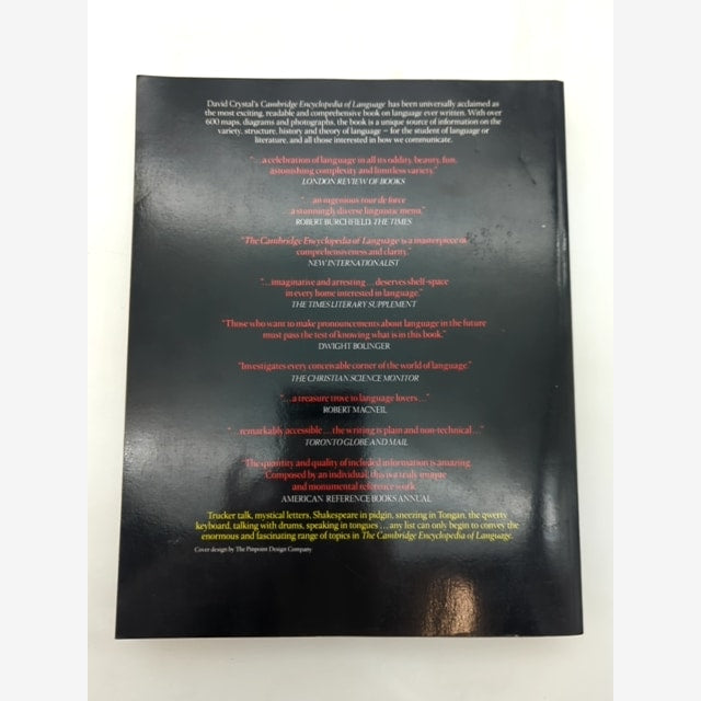 The Cambridge Encyclopedia Of Language by David Crystal, Linguistics Books by David Crystal — photo 5