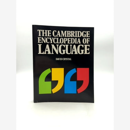 The Cambridge Encyclopedia Of Language by David Crystal, Linguistics Books by David Crystal book cover