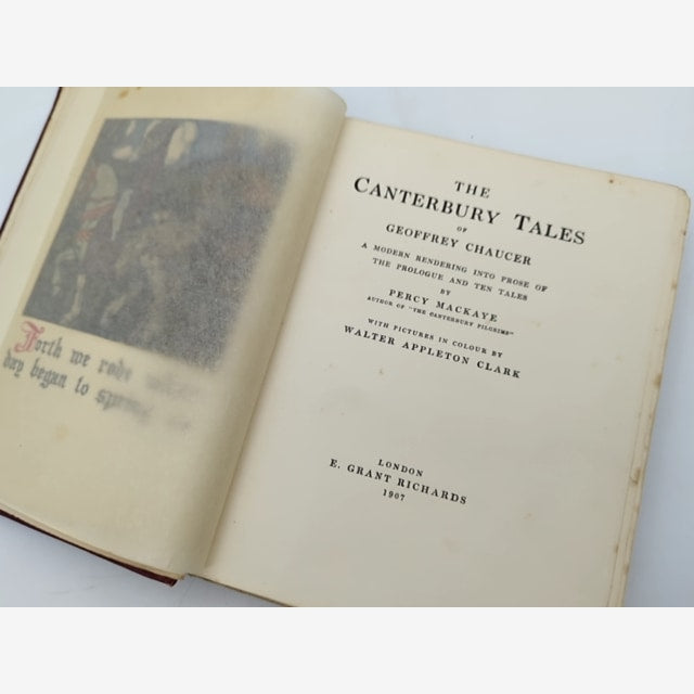 The Canterbury Tales Of Geoffrey Chaucer by Percy Mackaye (Cloth, 1907) by Percy Mackaye — photo 4