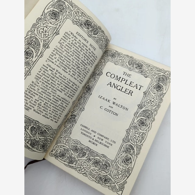 The Compleat Angler by C Cotton Izaak Walton (Leather, 1909) Natural History by C Cotton Izaak Walton — photo 4