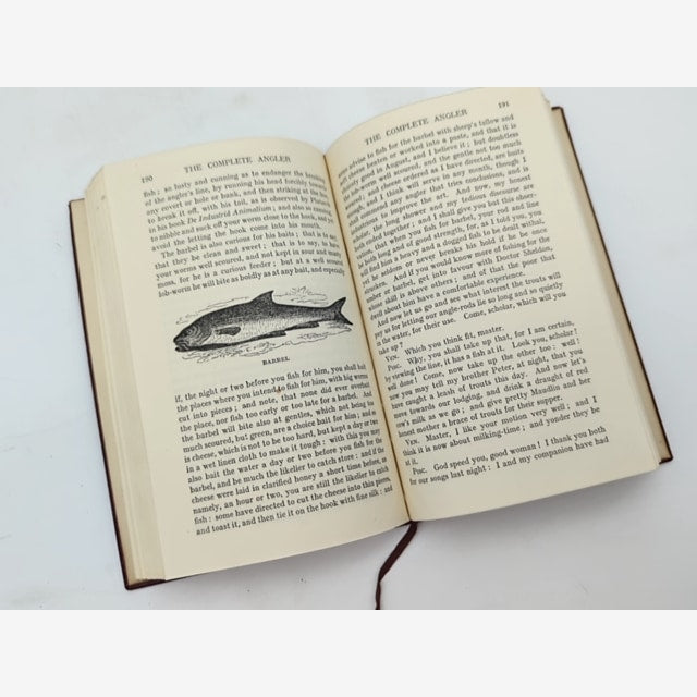 The Compleat Angler by C Cotton Izaak Walton (Leather, 1909) Natural History by C Cotton Izaak Walton — photo 5