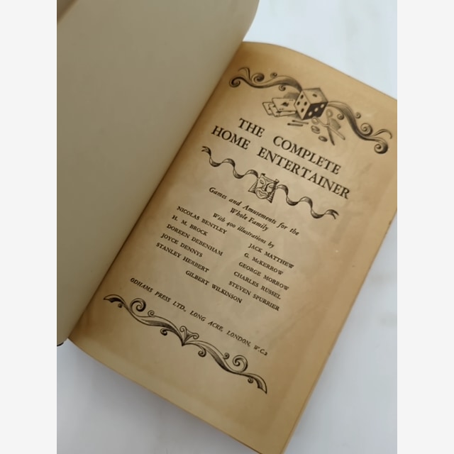 The Complete Home Entertainer (Hardcover, 1981) Vintage Games, Crafts, Party by Various — photo 2