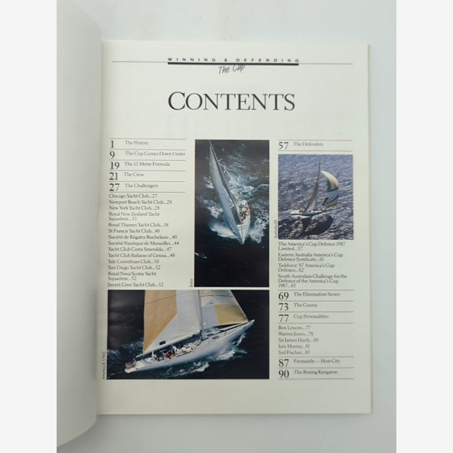 The Cup: Winning & Defending (Hardcover, 1986) America's Cup Yacht Race by Australia Post — photo 2