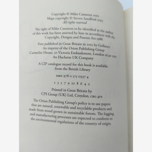 The Dread Wyrm by Miles Cameron (Hardcover, 2015) 1st Edition Signed by Miles Cameron — photo 5