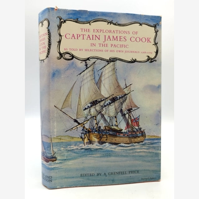The Explorations of Captain James Cook in the Pacific 1968 Hardcover Illustr... by A Grenfell Price book cover