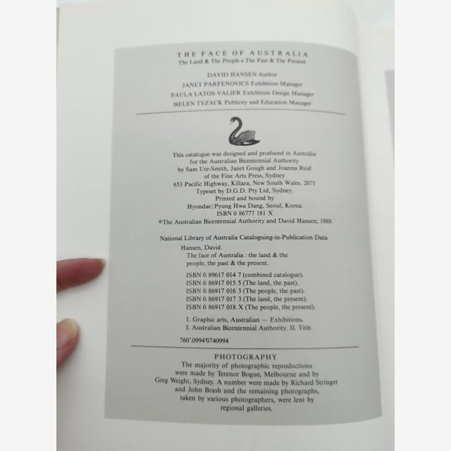 The Face of Australia David Hansen Bicentennial Art Book 1988 History Exhibition by David Hansen — photo 6