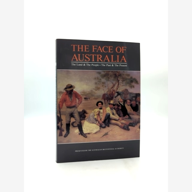 The Face of Australia David Hansen Bicentennial Art Book 1988 History Exhibition by David Hansen book cover