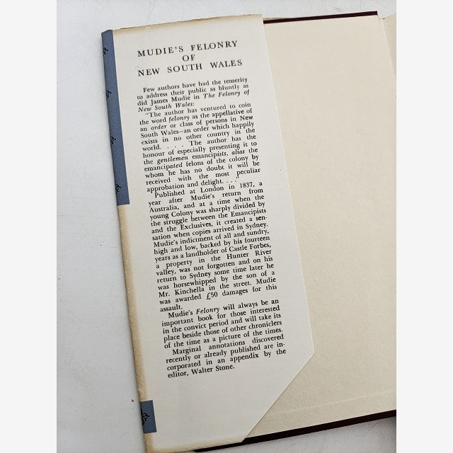The Felonry Of New South Wales by James Mudie (Hardcover, 1965) by James Mudie — photo 3