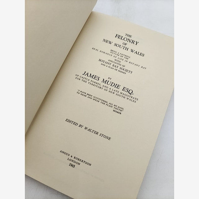The Felonry Of New South Wales by James Mudie (Hardcover, 1965) by James Mudie — photo 6