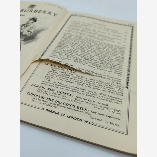 The Geographical Journal Volume LXXXIV6 No 6 Royal Geographical Society Map rare by The Royal Geographical Society — photo 4