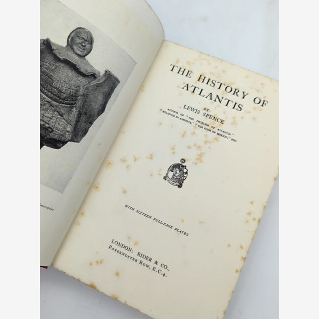 The History Of Atlantis by Lewis Spence (Hardcover, 1926) by Lewis Spence — photo 2
