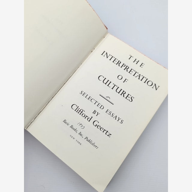 The Interpretation Of Cultures by Clifford Geertz (Hardcover, 1973) by Clifford Geertz — photo 5