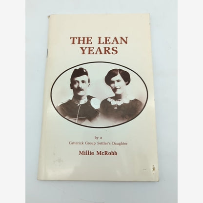 The Lean Years by Millie McRobb (1984) 1st Edition Signed, Australia History by Millie Mcrobb book cover