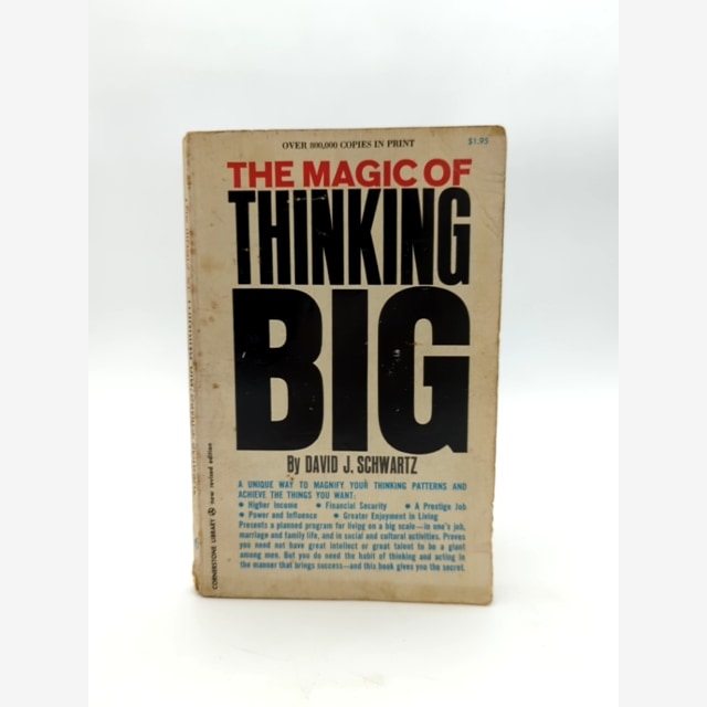 The Magic Of Thinking Big by David J Schwartz (Paperback, 1975) Self-Help by David J Schwartz book cover