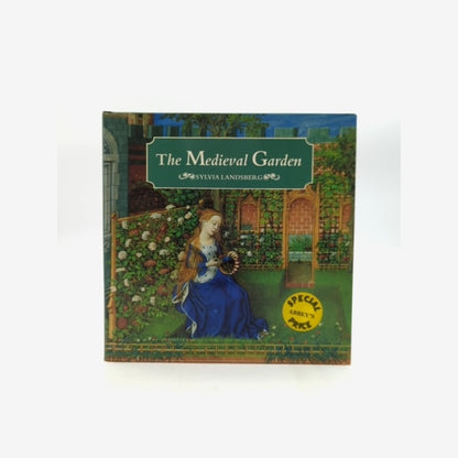 The Medieval Garden by Sylvia Landsberg (Hardcover) Herbs layouts measurements by Sylvia Landsberg book cover