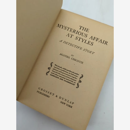 The Mysterious Affair At Styles by Agatha Christie (Hardcover, 1942) by Agatha Christie — photo 5