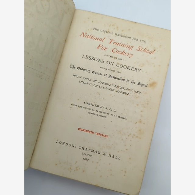 The Official Handbook Of The National Training School For Cookery by R O C — photo 5