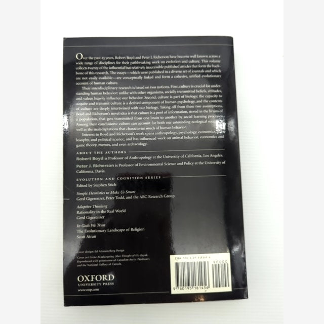 The Origin And Evolution Of Cultures by Peter J. Richerson Robert Boyd by Peter J. Richerson, Robert Boyd — photo 4