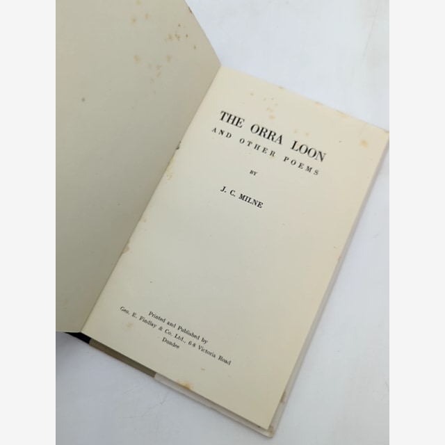 The Orra Loon and Other Poems by J C Milne (Hardcover, 1956) Poetry by J C Milne — photo 2