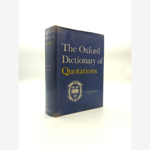 The Oxford Dictionary Of Quotations (Hardcover, 1966) Reference by Various book cover