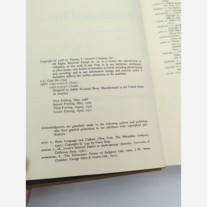 The Rise Of Anthropological Theory by Marvin Harris (Hardcover, 1971) by Marvin Harris — photo 3