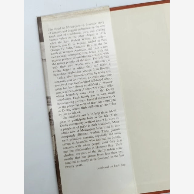 The Road To Mowanjum by Maisie McKenzie (Hardcover, 1969) by Maisie Mckenzie — photo 3