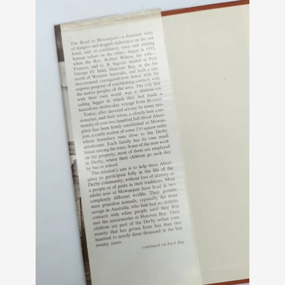 The Road To Mowanjum by Maisie McKenzie (Hardcover, 1969) by Maisie Mckenzie — photo 3