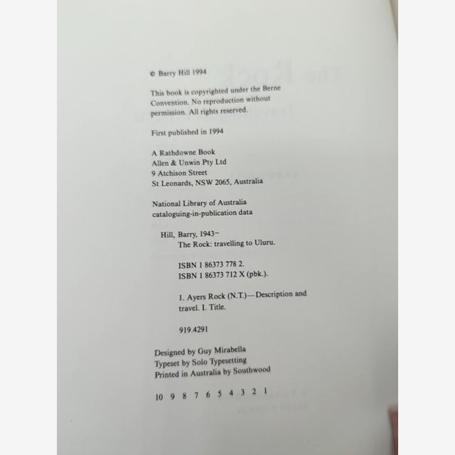 The Rock Travelling To Uluru by Barry Hill, Australian History by Barry Hill — photo 3
