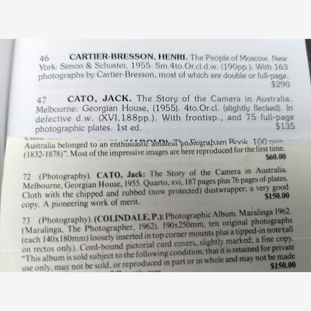 The Story of the Camera in Australia by Jack Cato (Hardcover, 1955) — photo 2