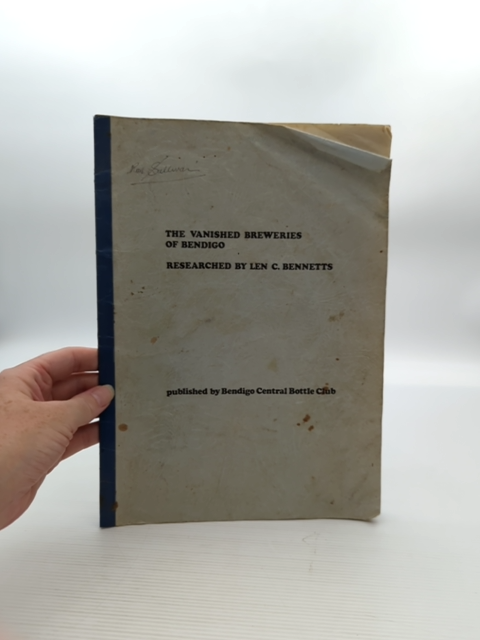 The Vanished Breweries Of Bendigo by Len C Bennetts (Softcover, Wraps, 1991) by Len C Bennetts book cover