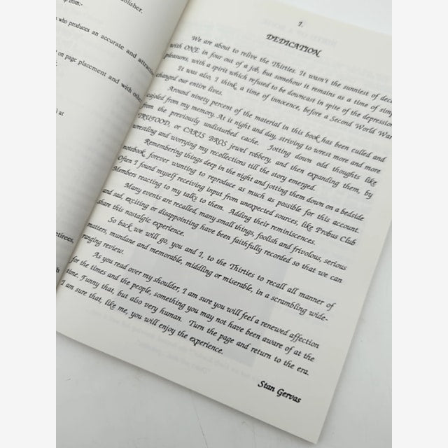 The Way We Were: Perth In The 1930's by Stan Gervas (Paperback 1995) Signed by Stan Gervas — photo 3