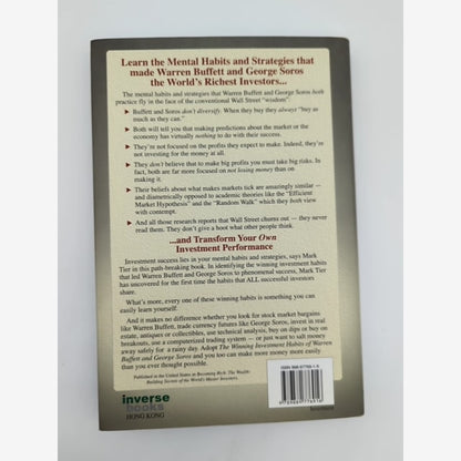The Winning Investment Habits Of Warren Buffett And George Soros by Mark Tier by Mark Tier — photo 2