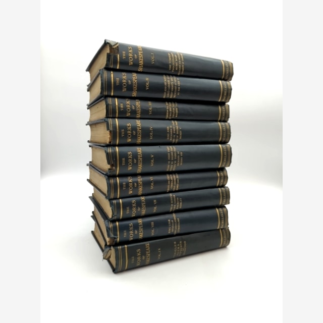 The Works Of William Shakespeare 1893 Complete 9 Vol Set Aldis Wright Macmillan by William Shakespeare book cover