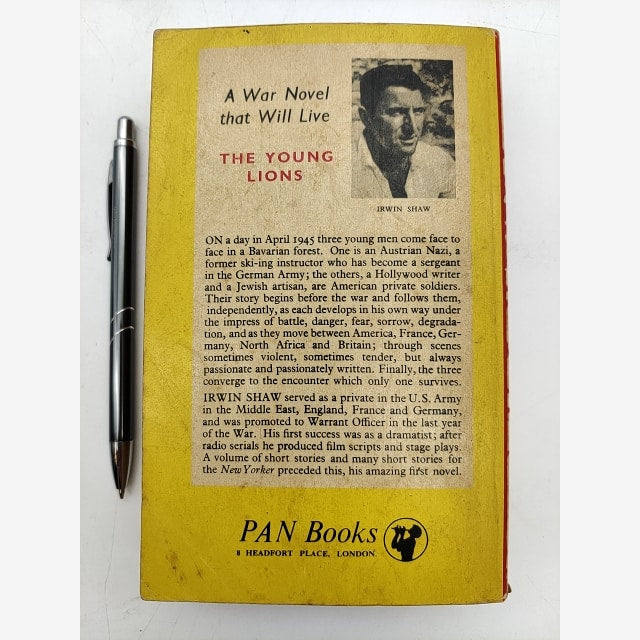 The Young Lions by Irwin Shaw (Paperback, 1951) Pan Books WWII by Irwin Shaw — photo 3