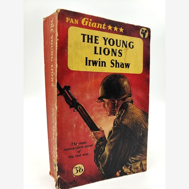 The Young Lions by Irwin Shaw (Paperback, 1951) Pan Books WWII by Irwin Shaw book cover