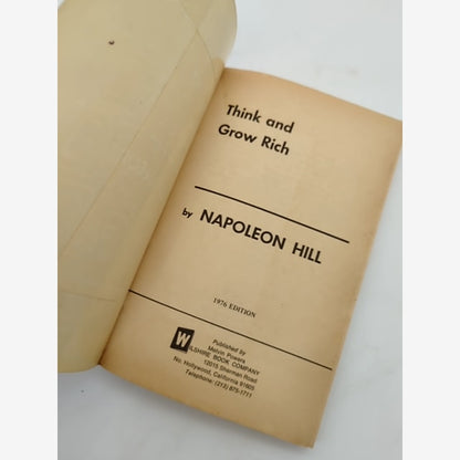 Think And Grow Rich by Napoleon Hill (Paperback, 1976) Self-Help by Napoleon Hill — photo 5