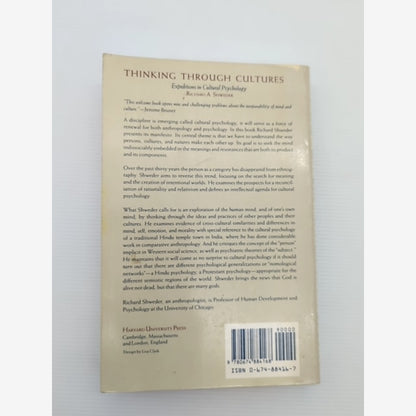 Thinking Through Cultures Expeditions In Cultural Psychology, Richard A. Shweder by Richard A. Shweder — photo 6