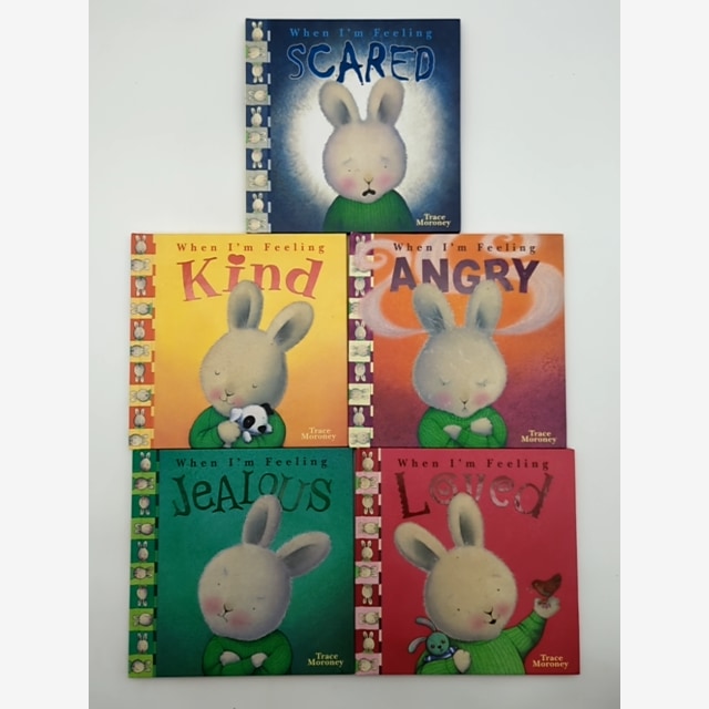 Trace Moroney Hardcover Bundle 5x When I'm Feeling Scared, Loved, Jealous, An… by Trace Moroney book cover